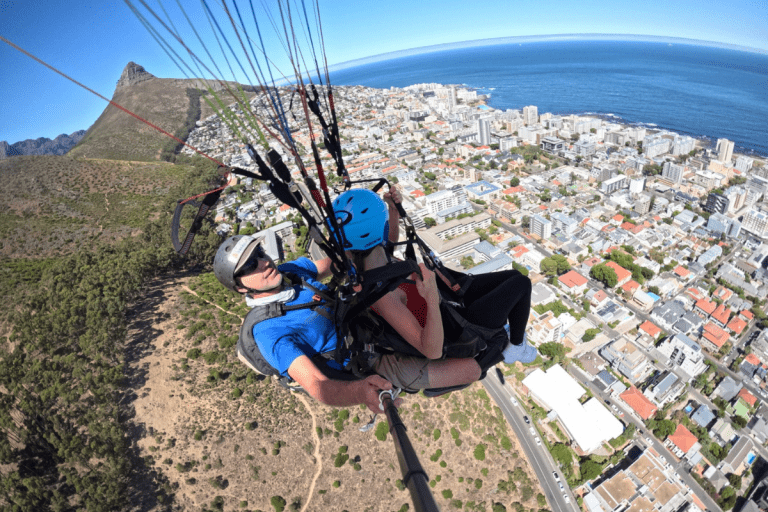 Tandem Paragliding Flight over Cape Town